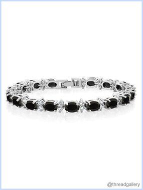 20 Ct Tennis Bracelet with Cubic Zirconia Stones in Prong Setting